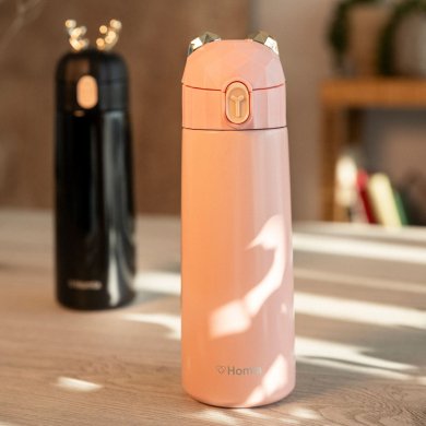 Термос Homla GATTO 330 мл Розовый 219080 фото - 6