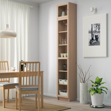 IKEA Витрина BILLY / OXBERG (ИКЕА БИЛЛИ / OXBERG) 39287440 фото - 4