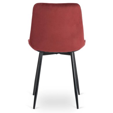 Обеденный стул Mebel Elit CHRIS Welur Бордовый ME.CHRIS/BOR/CZ/V/K фото - 4