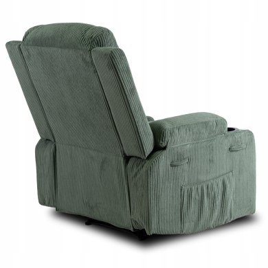 Крісло м'яке розкладне масажне з реклайнером Mebel Elit BOX Velvet Зелений - 5 Крісло м'яке розкладне масажне з реклайнером Mebel Elit BOX Velvet Зелений ME.BOX2/Z/SZTR/FW фото - 5
