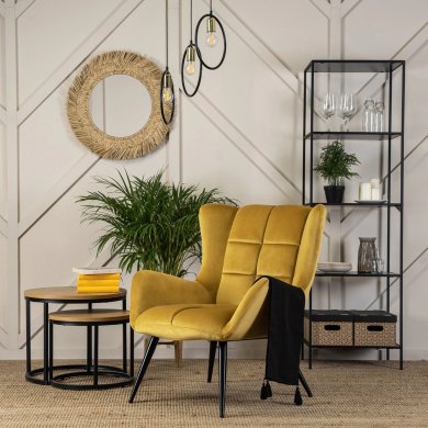 Кресло мягкое Mebel Elit VINCENT Горчичный - 6 Кресло мягкое Mebel Elit VINCENT Горчичный ME.VINCENT/CU/V/FW фото - 6