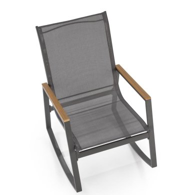 Садовое кресло-качалка Halmar ZLATAN Пепельный - 4 Садовое кресло-качалка Halmar ZLATAN Пепельный V-CH-ZLATAN-KR фото - 4