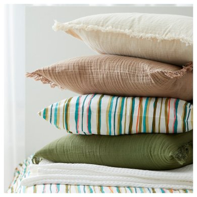 IKEA Декоративна наволочка VALLKRASSING 50х50 см Коричневий (ИКЕА ВАЛЛКРАССИНГ) 90570963 фото - 5