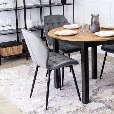 Обідній стілець Mebel Elit LUCKY Welur Сірий ME.LUCKY/P/V/K фото - 8