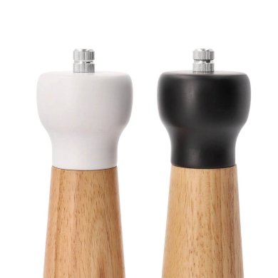 Набор мельниц для специй Homla RUBBY 21 см | Белый / Черный / Дерево - 3 Набор мельниц для специй Homla RUBBY 21 см | Белый / Черный / Дерево 164049 фото - 3
