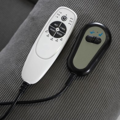 Кресло мягкое раскладное массажное с реклайнером Mebel Elit FENIX Velvet Серый ME.FENIX/P/SZTR/FW фото - 10