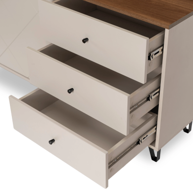 Комод Mebel Elit BACARDI 2 Кашемир W.BILBAO/BL6/KASZ/DCAS/KOM2D3S фото - 5