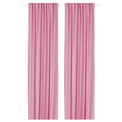 IKEA Штора GINSTMOTT 145х300 см 2 шт Розовый (ИКЕА ГИНСТОТТ) 50597182