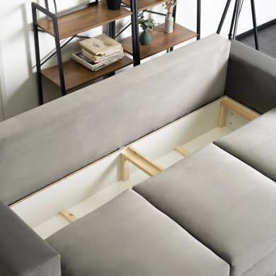 Розкладний диван Mebel Elit NICOLO Сірий MGK.WIKI/VELLUTO16/SOF фото - 9