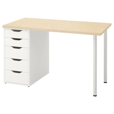 IKEA Письменный стол MITTCIRKEL/ALEX Сосна (ИКЕА МИТЦИРКЕЛЬ/АЛЕКС) 09508674