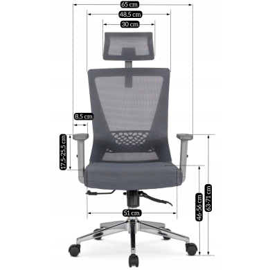 Офісне крісло Mebel Elit PATRIC Сірий ME.PATRIC2/P/T/FO фото - 18