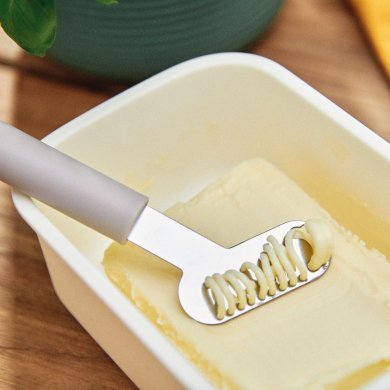 Маслянка Homla EASY COOK 17x11 см | Білий / Сірий / Дерево - 6 Маслянка Homla EASY COOK 17x11 см | Білий / Сірий / Дерево 163057 фото - 6