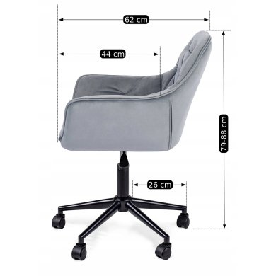 Офісне крісло Mebel Elit MILAN 2 Сірий ME.MILAN2/P/CZ/V/FO фото - 7