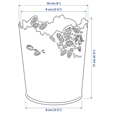 IKEA Кашпо SAMVERKA (ИКЕА САМВЕРКА) 50388739 фото - 6
