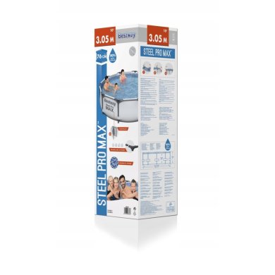 Каркасний басейн Bestway 56406 STEEL PRO MAX 305х76 см Білий BES56406 фото - 5