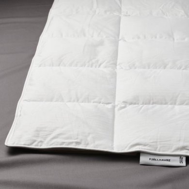 IKEA Одеяло летнее FJALLHAVRE 200x200 см Белый (ИКЕА ФЬЕЛЛЬХАВРЕ) 60456803 фото - 2