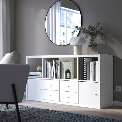 IKEA Стеллаж KALLAX Белый (ИКЕА КАЛЛАКС) 59278307 фото - 8