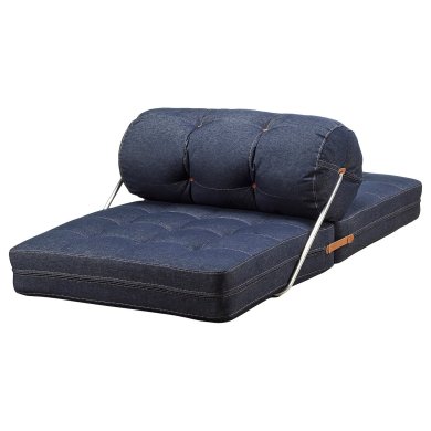IKEA Кресло мягкое раскладное VARKUMLA Синий (ИКЕА ВАРКУМЛА) 80587704 фото - 4
