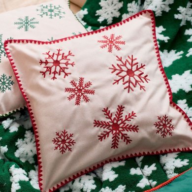 Декоративная наволочка Homla ORIEL 45х45 см Красный 231920 фото - 6