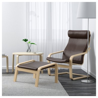 IKEA Підставка для ніг POANG Коричневий (ИКЕА ПОАНГ) 59829111 фото - 3