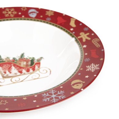 Глубокая тарелка Homla KALVEN 22 см Красный - 3 Глубокая тарелка Homla KALVEN 22 см Красный 218873 фото - 3