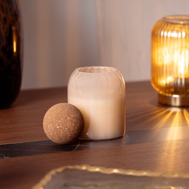 Ароматична свічка Homla PAMEA Summer Hill & Amberwood 310 г Бежевий 230391 фото - 4