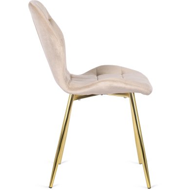Обідній стілець Mebel Elit LUCKY Welur Кремовий ME.LUCKY/KR/ZL/V/K фото - 3