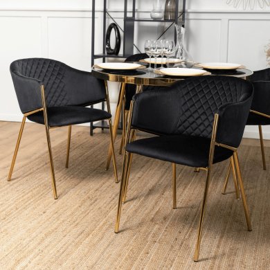 Обеденный стул Mebel Elit INNES Welur Черный - 7 Обеденный стул Mebel Elit INNES Welur Черный ME.INNES/CZ/ZL/V/K фото - 7