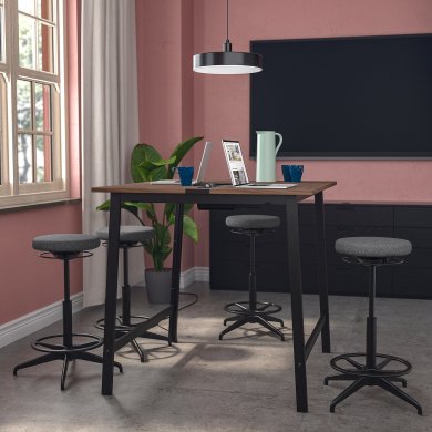 Письменный стол для работы сидя/стоя MITTZON Орех - 9 IKEA Письменный стол для работы сидя/стоя MITTZON Орех (ИКЕА МИЦОН) 09533471 фото - 9