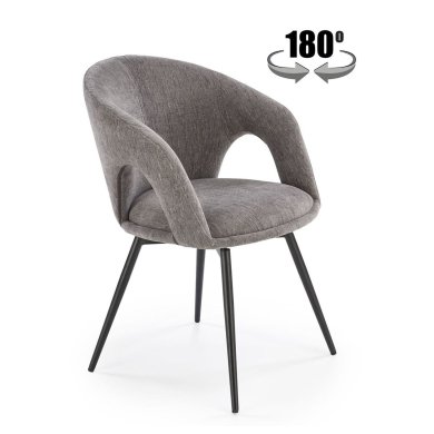 Обеденный стул поворотный Halmar K550 Пепельный V-CH-K/550-KR-POPIELATY