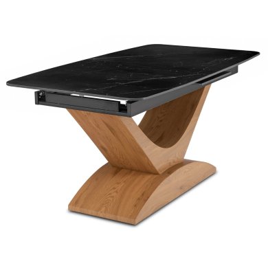 Раскладной обеденный стол Mebel Elit ALICANTE Marmur Черный ME.ALICANTE/CZ/D/S160-200 фото - 4