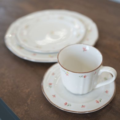 Чашка з блюдцем Homla GRETA 200 мл Рожевий 243121 фото - 9