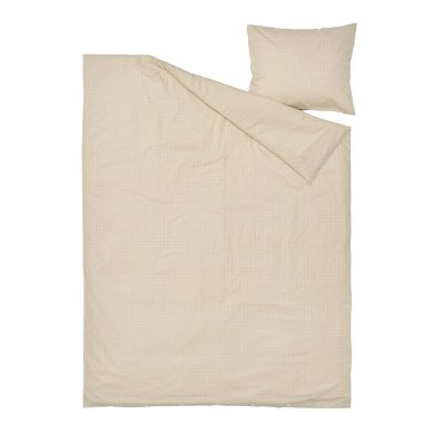 IKEA Комплект постельного белья DOFTAKLEJA 150x200 см Бежевый (ИКЕА ДОФТАГЛЮ) 20600633 фото - 5