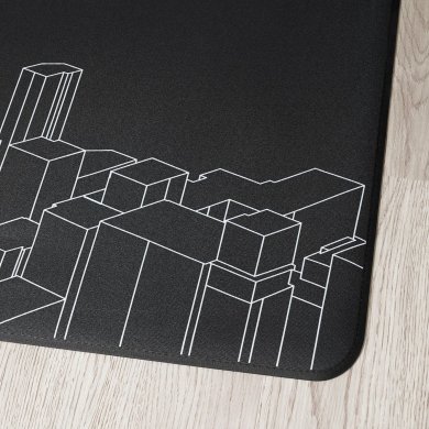 Захисний килимок для підлоги LANESPELARE 100х110 см Чорний - 2 IKEA Захисний килимок для підлоги LANESPELARE 100х110 см Чорний (ИКЕА ЛАНЕСПЕЛАРЕ) 80507793 фото - 2