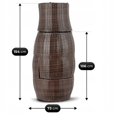 Комплект садових меблів Mebel Elit FRIO Коричневий ME.FRIO/BR/RT/OGR/ZES фото - 12