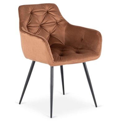 Обеденный стул Mebel Elit MODESTO Welur Рыжий ME.MODESTO/RD/CZ/V/K