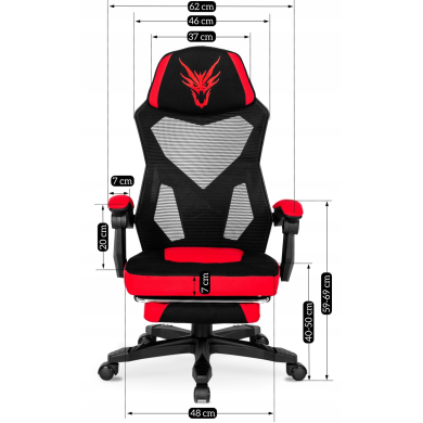 Геймерское кресло Mebel Elit BING Красный - 11 Геймерское кресло Mebel Elit BING Красный ME.BING/CZ/CZR/T/FO фото - 11