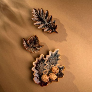 Декоративний піднос Homla CRISPO 23x19x3,5 см Коричневий 242053 фото - 4