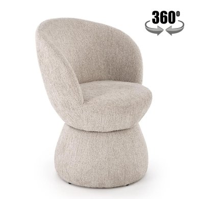 Обеденный стул поворотный Halmar K581 Бежевый V-CH-K/581-KR-BEŻOWY