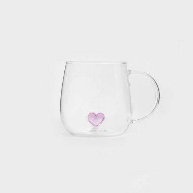Кружка Homla CORAZON 400 мл Прозрачный - 2 Кружка Homla CORAZON 400 мл Прозрачный 234273 фото - 2