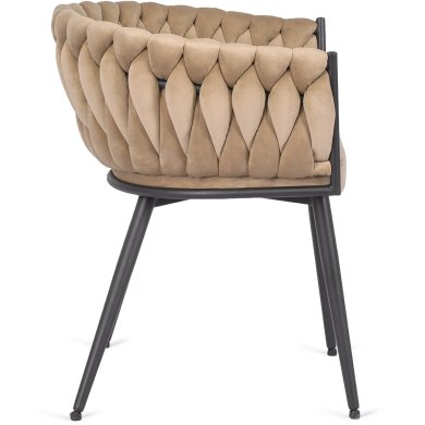 Обеденный стул Mebel Elit EMPOLI Welur Бежевый - 3 Обеденный стул Mebel Elit EMPOLI Welur Бежевый ME.EMPOLI/BZ/V/K фото - 3