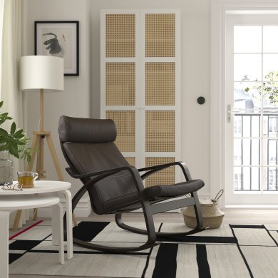 Кресло-качалка POANG Темно-коричневый - 7 IKEA Кресло-качалка POANG Темно-коричневый (ИКЕА ПОАНГ) 09429323 фото - 7