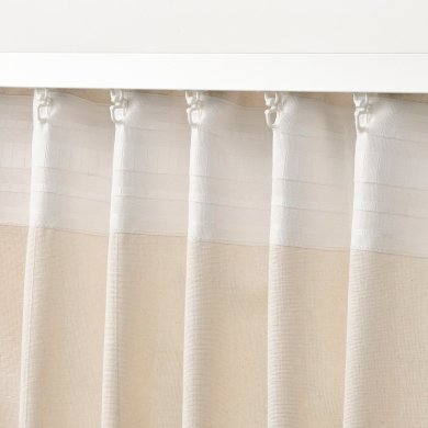IKEA Шторы LENDA 140х300 см 2 шт Кремовый (ИКЕА ЛЕНДА) 50552881 фото - 12