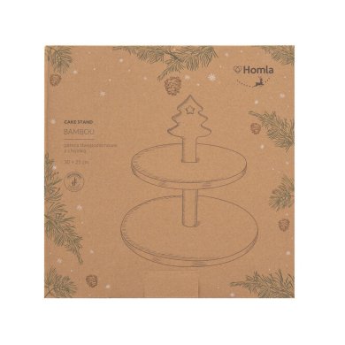 Сервировочная подставка Homla BAMBOU 25 см Дерево 221239 фото - 5