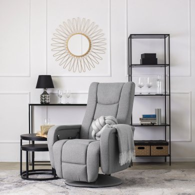 Крісло м'яке розкладне масажне з реклайнером Mebel Elit SPIKE 2 Сірий ME.SPIKE2/JP/T/FW фото - 9