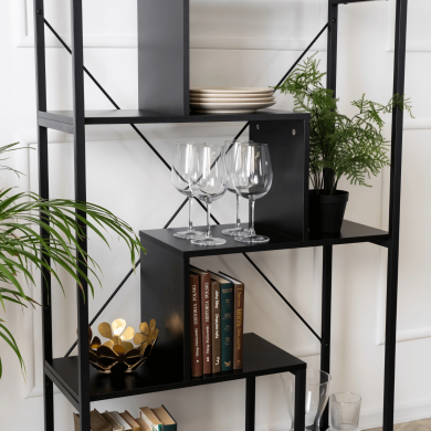 Стеллаж Mebel Elit AKRIS Черный - 7 Стеллаж Mebel Elit AKRIS Черный ME.AKRIS/CZ/REG фото - 7