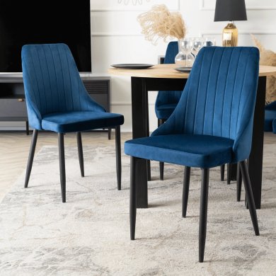 Обеденный стул Mebel Elit BARI Welur Синий ME.BARI/GR/V/K фото - 6