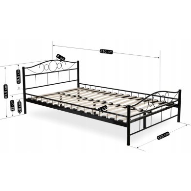 Кровать Mebel Elit GRIFFIN 120x200 см Черный ME.GRIFFIN/120/CZ/LOZ фото - 8