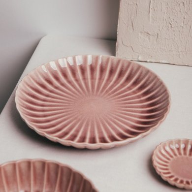 Обеденная тарелка Homla MELIDA 27 см Розовый 235889 фото - 6