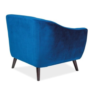 Крісло м'яке Signal MOLLY 1 Welur Синій MOLLY1V86GR-P фото - 2
